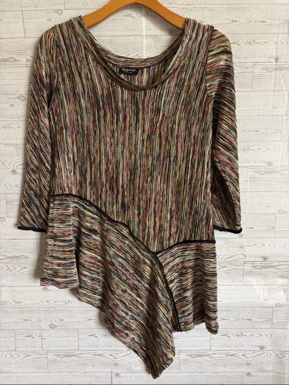 Lee Anderson Vintage XL Tunic Dress top‎ asymmetrical artsy festival y2k concert